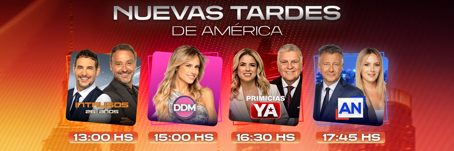 América TV's banner