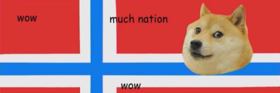 Doge Norway's banner