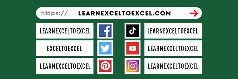 Learn Excel to excel's banner