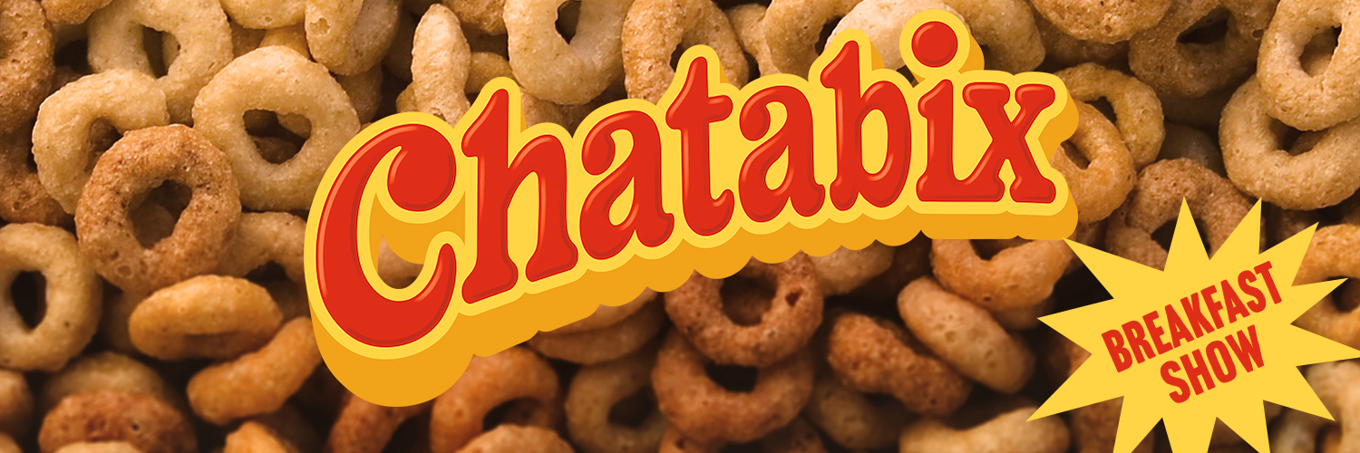 Chatabix with Joe Wilkinson & David Earl's banner