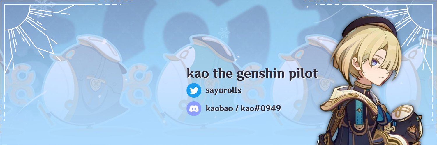kao the genshin pilot 🍀's banner