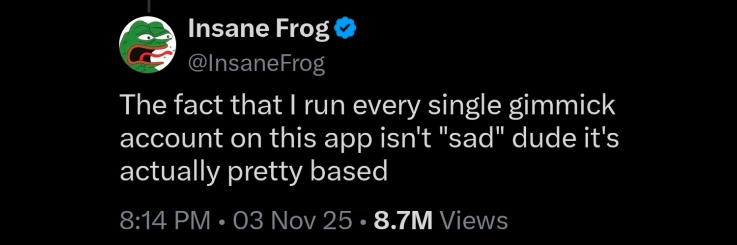 Insane Frog's banner