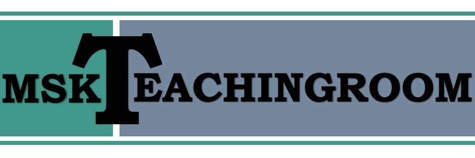 MSK Teaching Room's banner