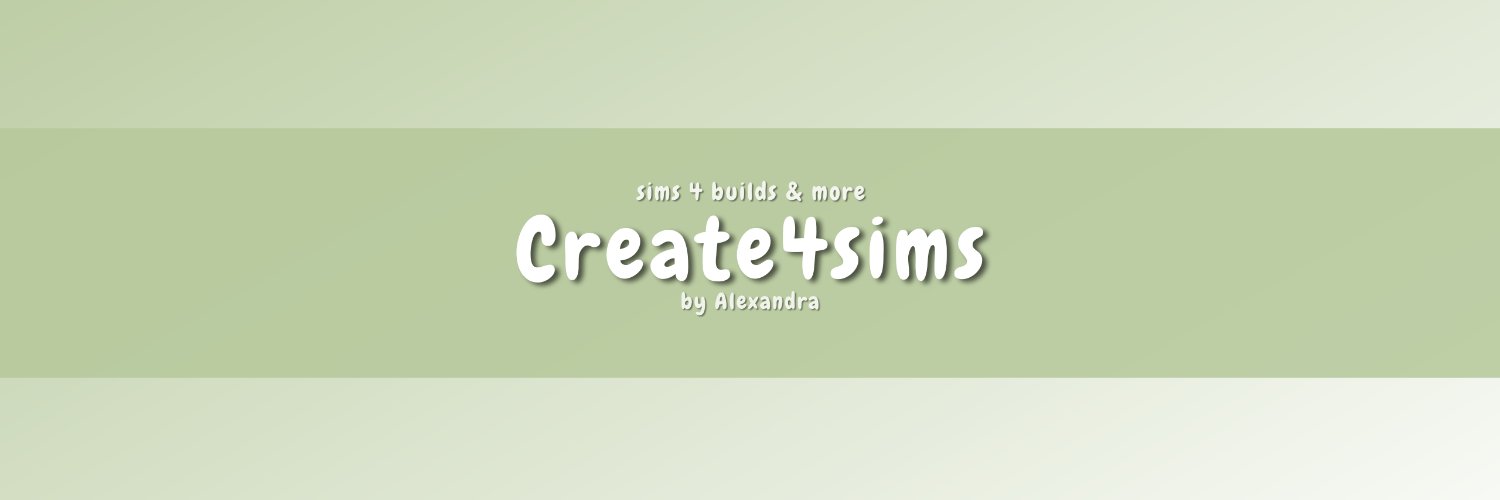 Create4sims • Alexandra's banner