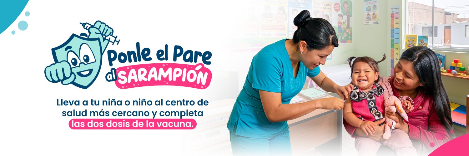 Ministerio de Salud's banner