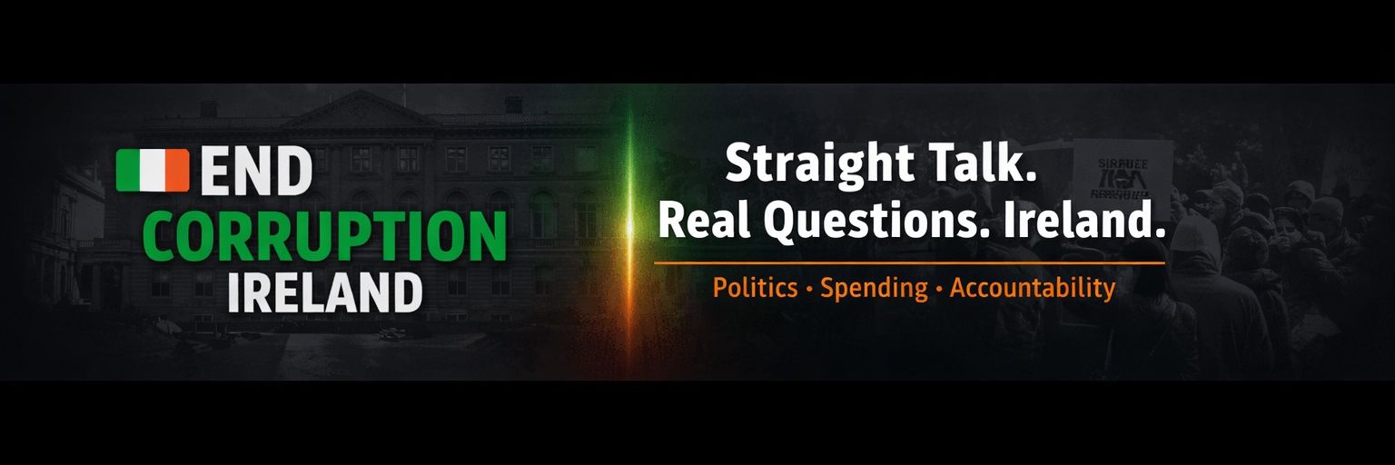 End Corruption Ireland's banner