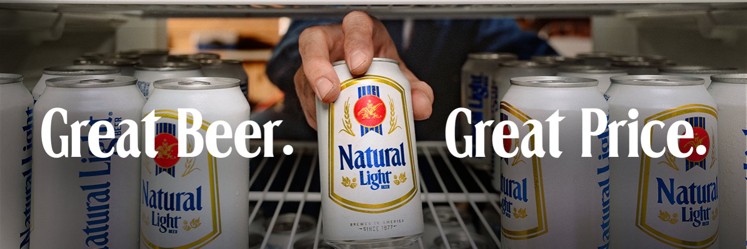 Natural Light's banner