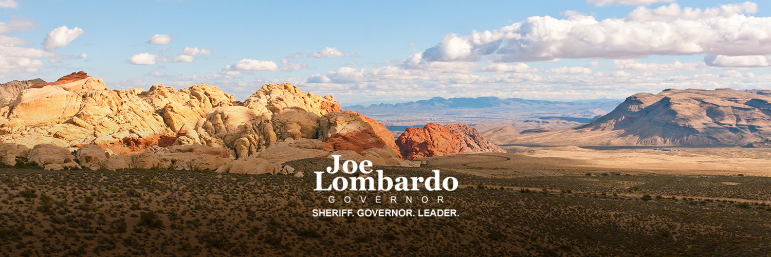 Joe Lombardo's banner