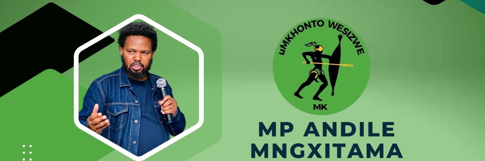 ANDILE MNGXITAMA (MP)'s banner