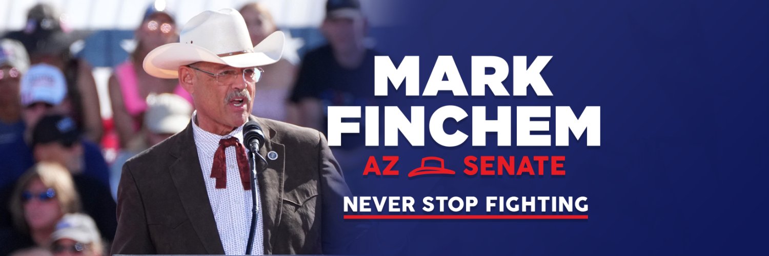 Senator Mark Finchem's banner