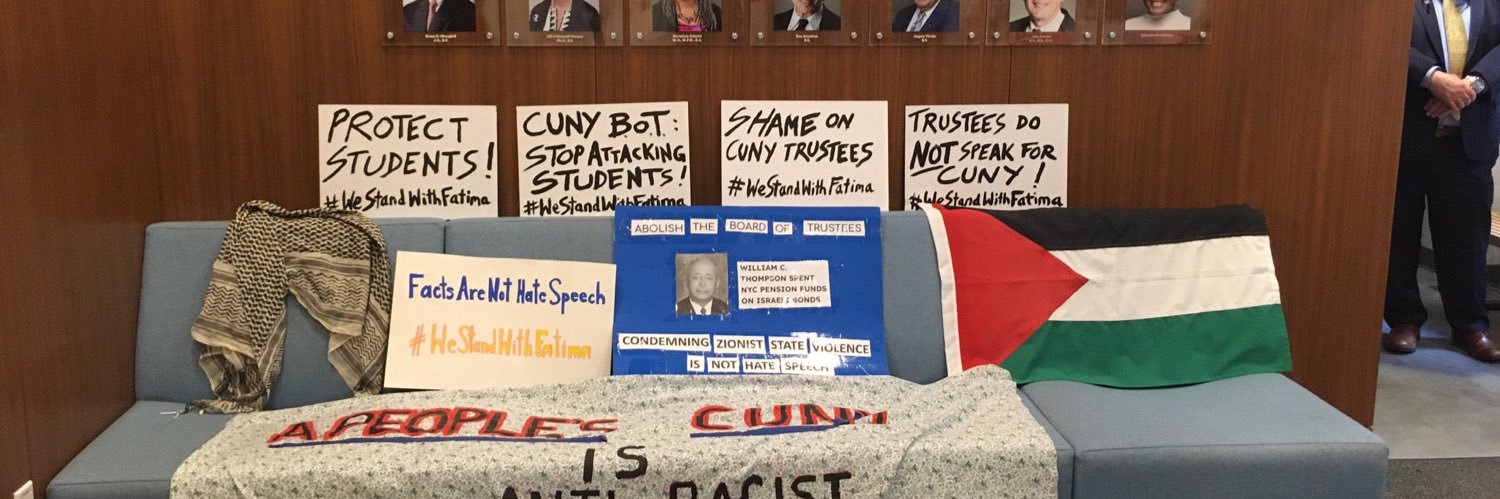 CUNY4Palestine's banner