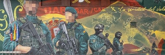 UAR - GAR - CAE - Guardia Civil's banner