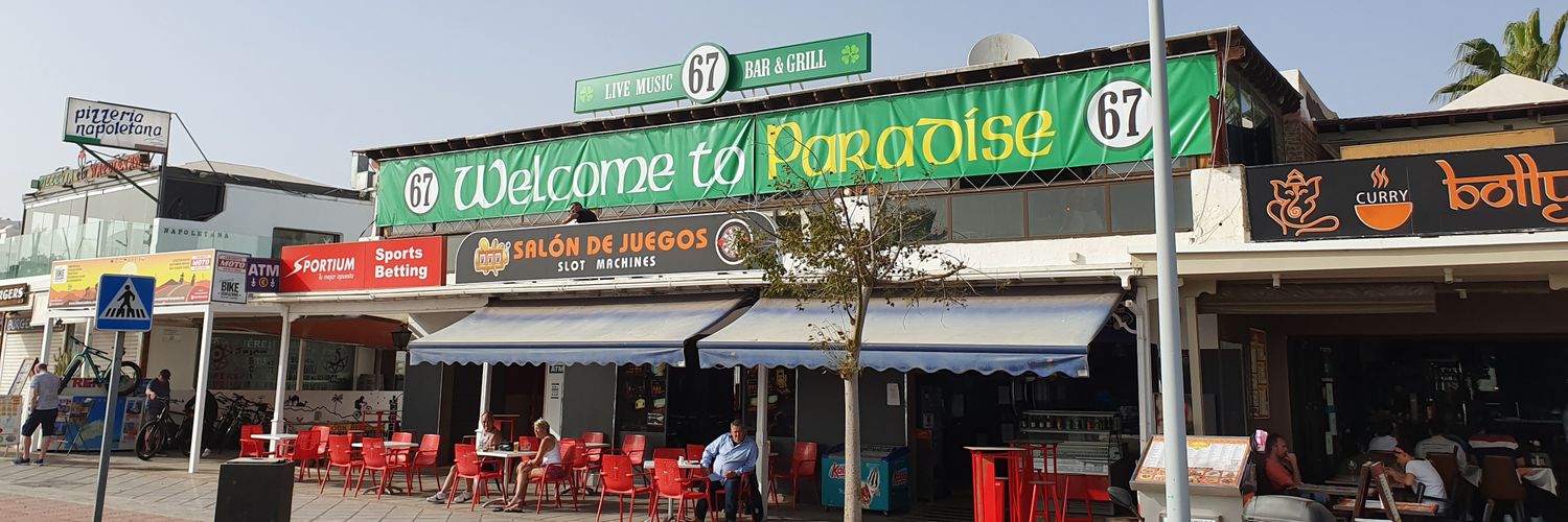 Bar 67 - Lanzarote's banner