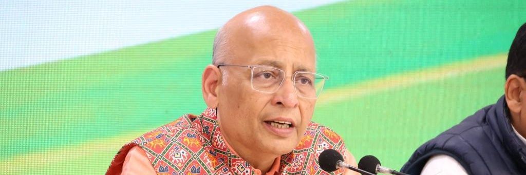 Abhishek Singhvi's banner