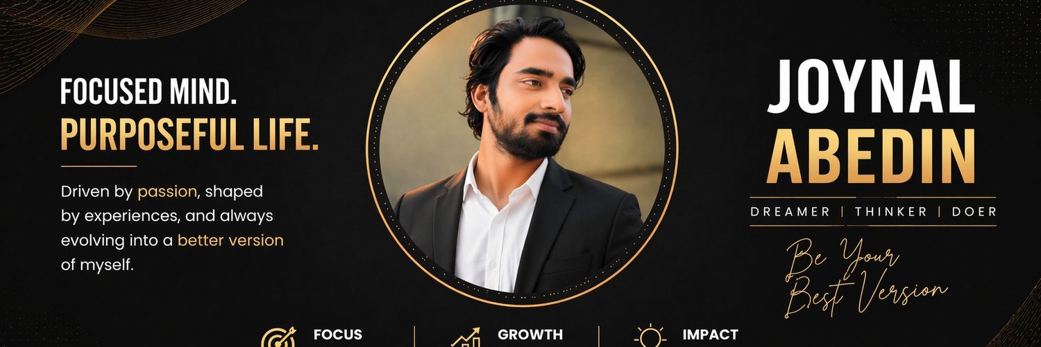 JOYNAL ABEDIN's banner