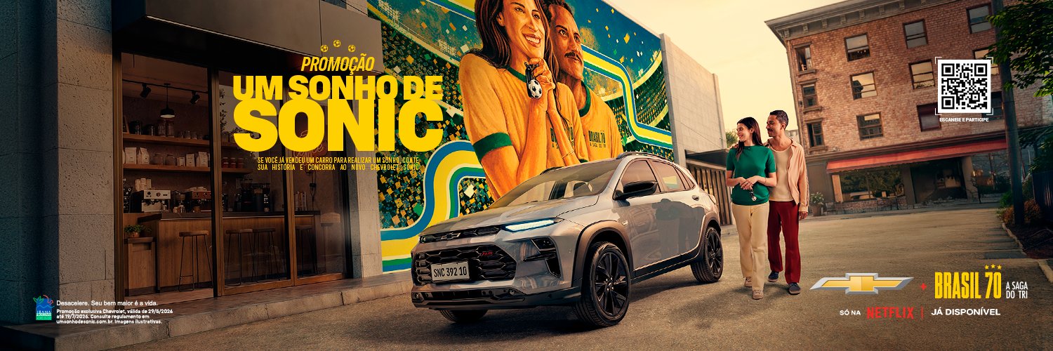 Chevrolet Brasil's banner