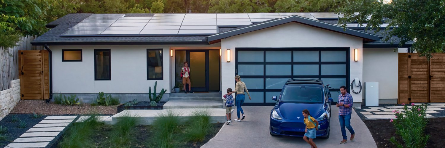 Tesla Energy's banner