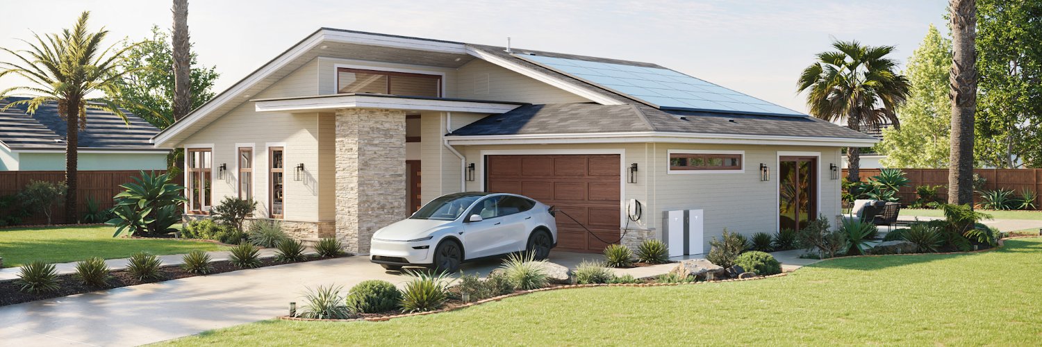 Tesla Energy's banner