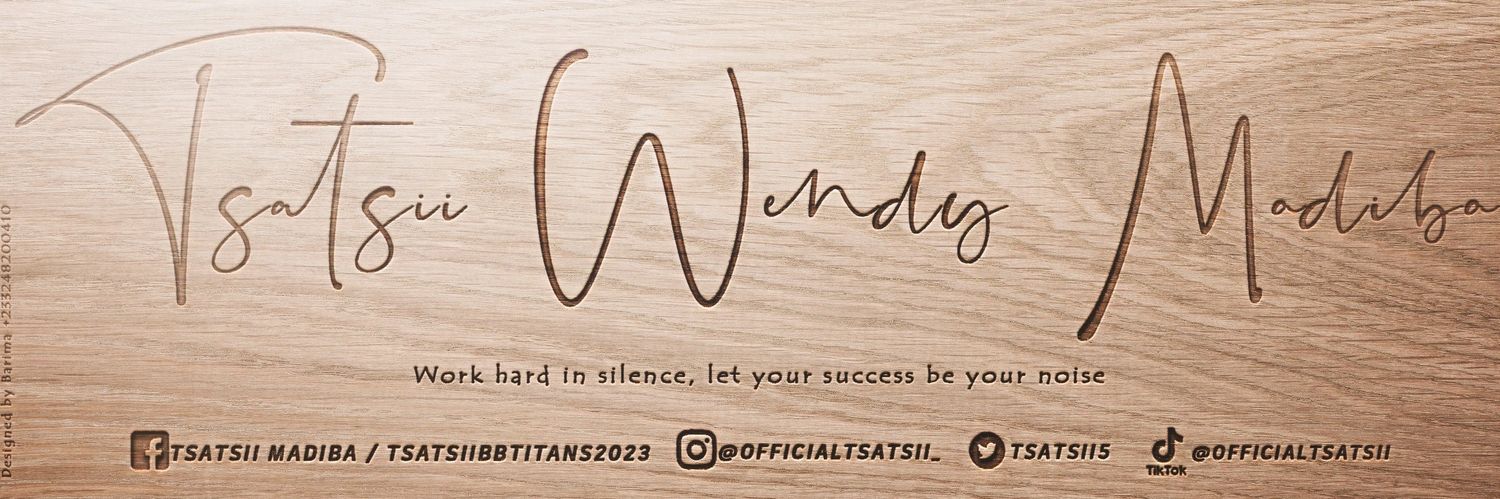 OFFICIAL TSATSII MADIBA FANPAGE🌞's banner