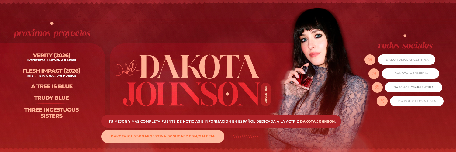 Dakota Johnson Argentina's banner