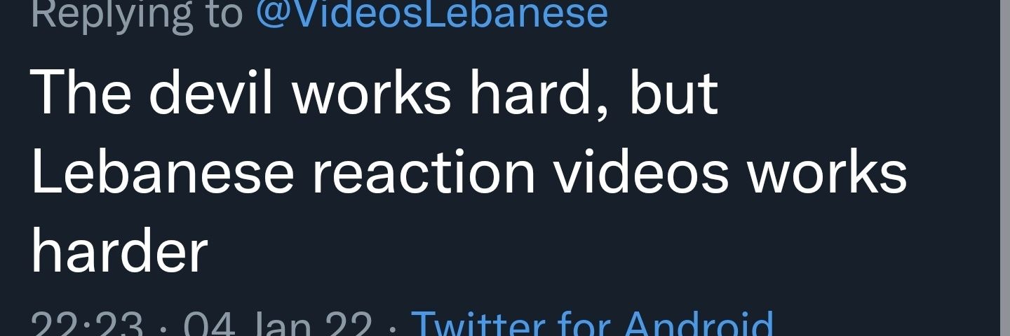 Lebanese Reaction Videos's banner