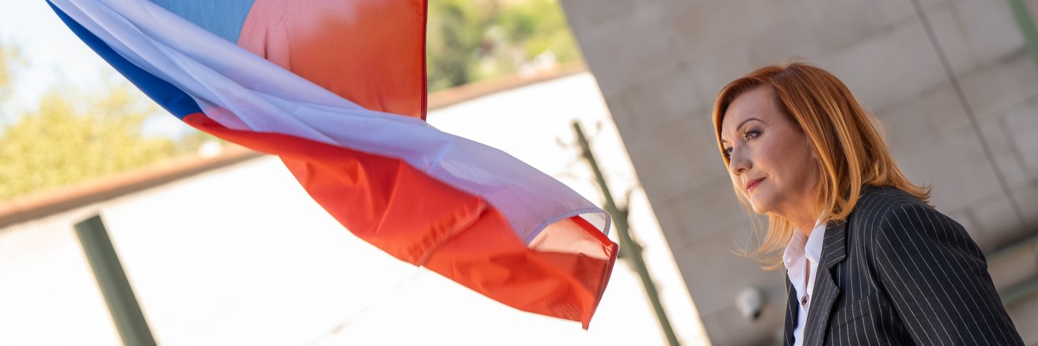 Alena Schillerová's banner