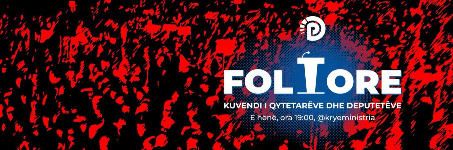 Sali Berisha's banner