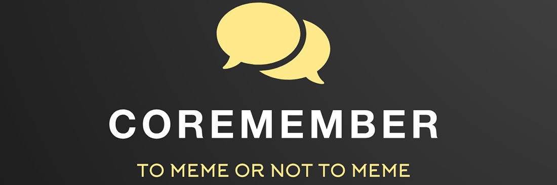 Coremember's banner