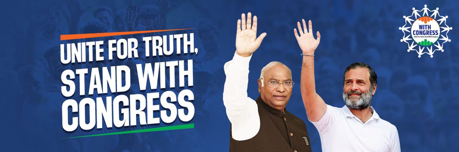 With Congress's banner