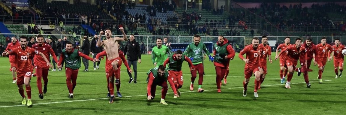 Football Macedonia's banner