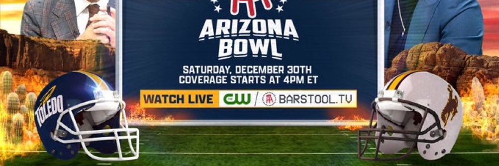 The Barstool Arizona Bowl's banner