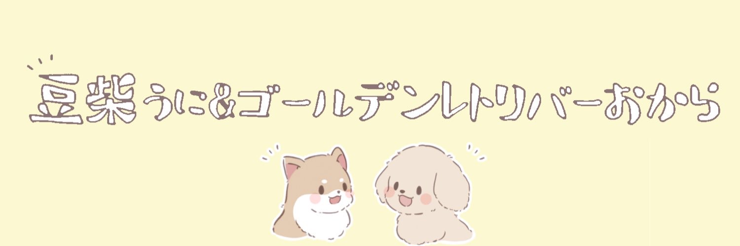 豆柴うに&ゴールデンレトリバーおから's banner