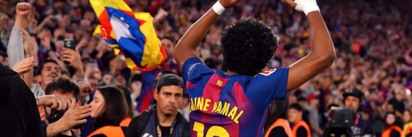 Lamine Yamal's banner