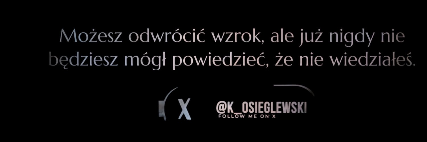 Kamil Osięglewski's banner