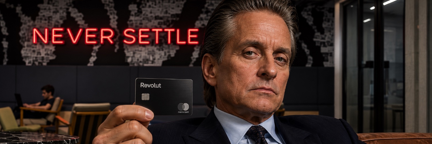 Gordon Gekko's banner