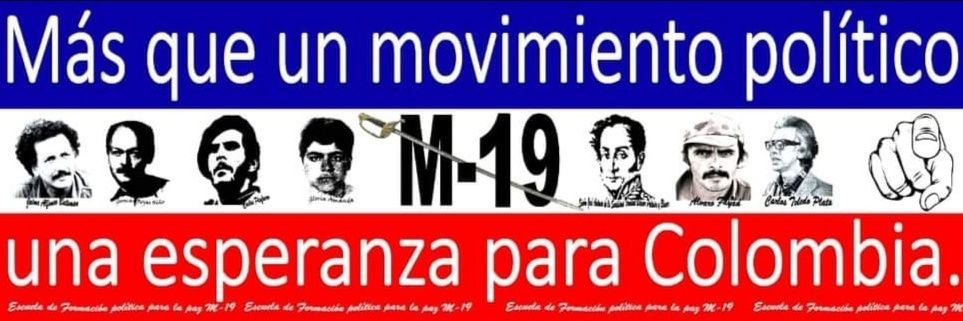MOVIMIENTO 19 DE ABRIL M-19's banner