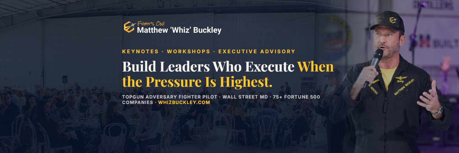 Matthew 'Whiz' Buckley's banner