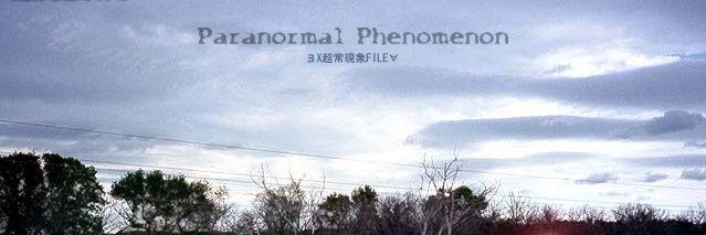 paranormal phenomena's banner