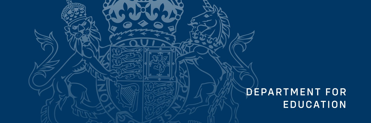Department for Education's banner