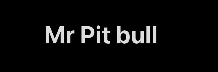 Mr PitBull Stories's banner