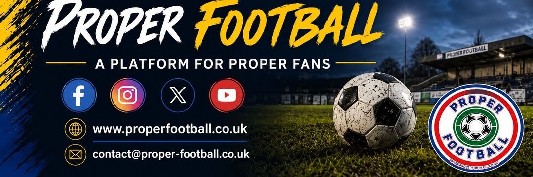 Proper Football's banner