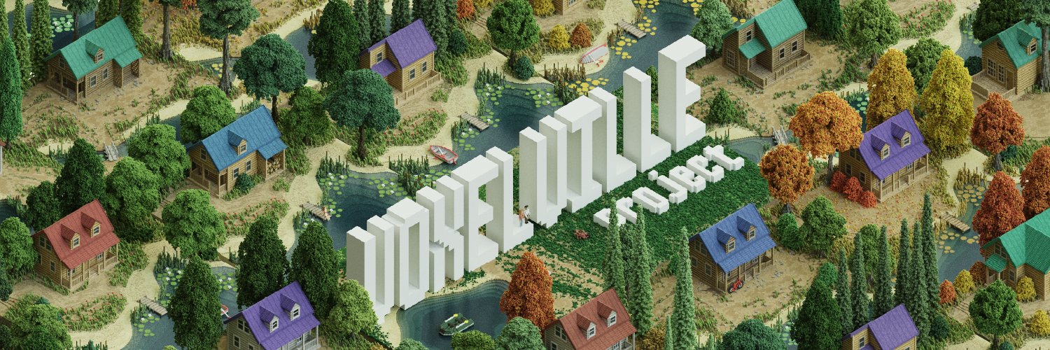 Voxel Ville's banner