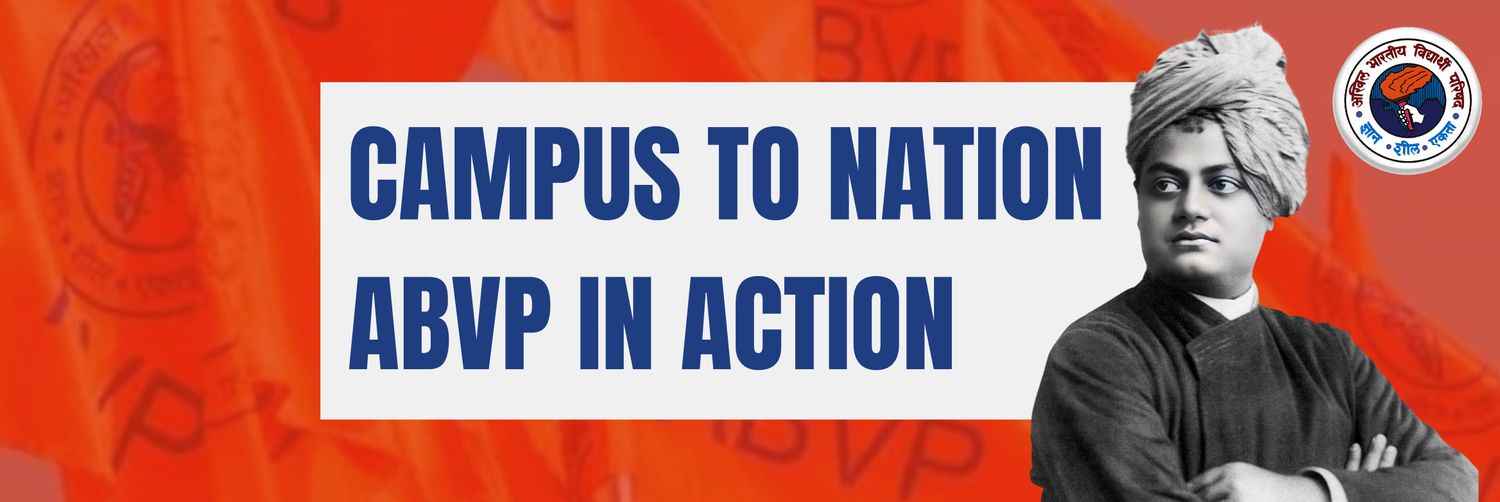 ABVP JNU's banner