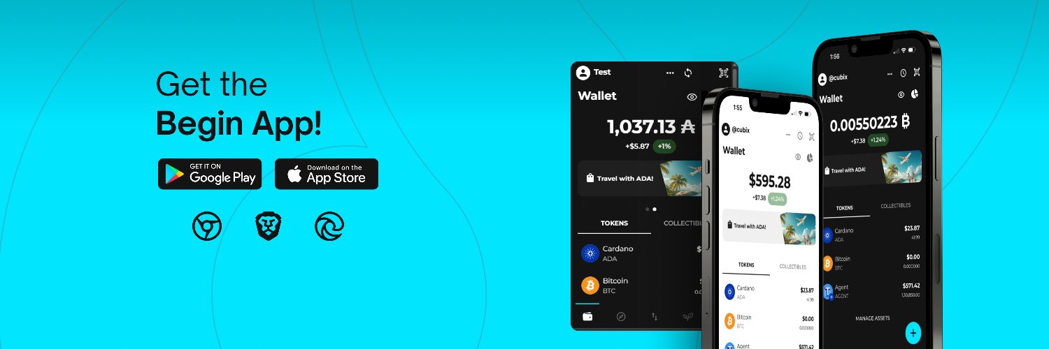Begin App's banner