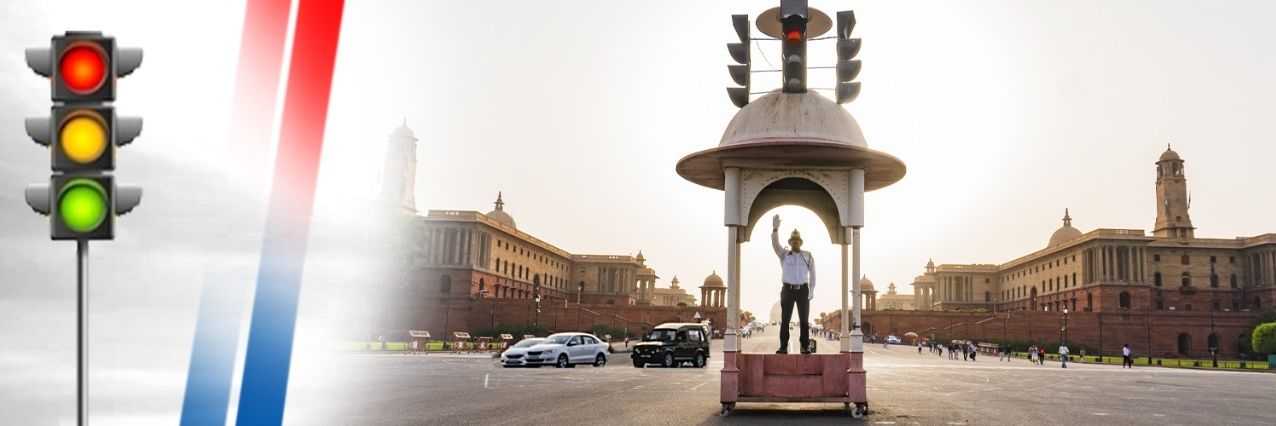 Delhi Traffic Police's banner