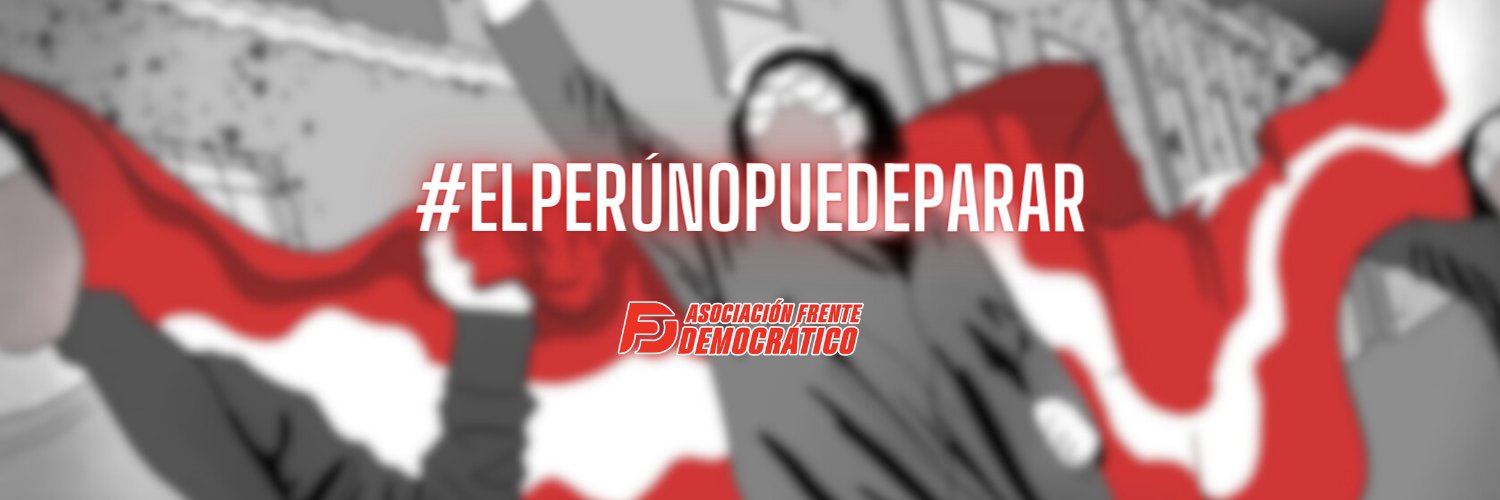 Asociación Frente Democrático's banner