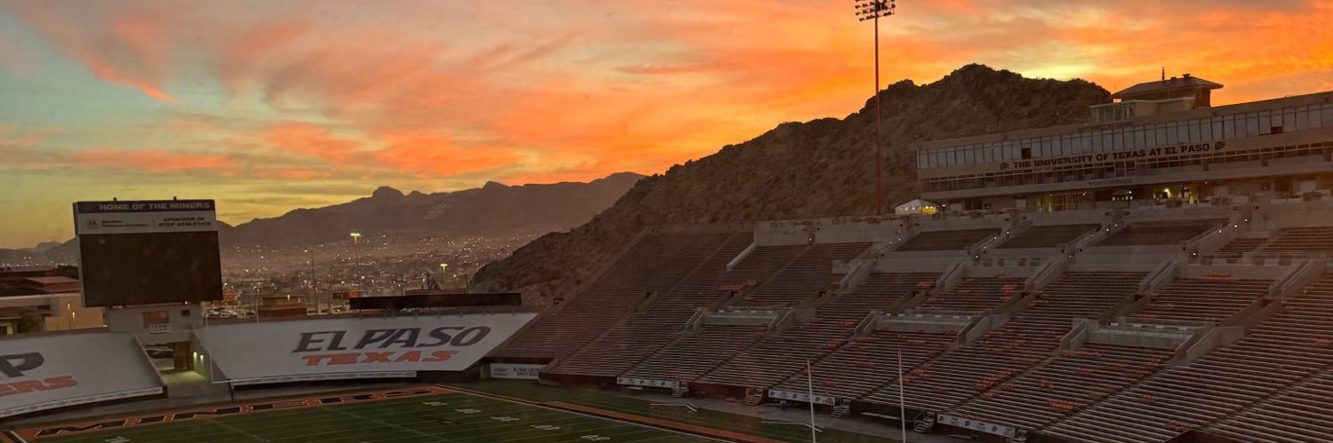 Sidelines UTEP ⛏'s banner