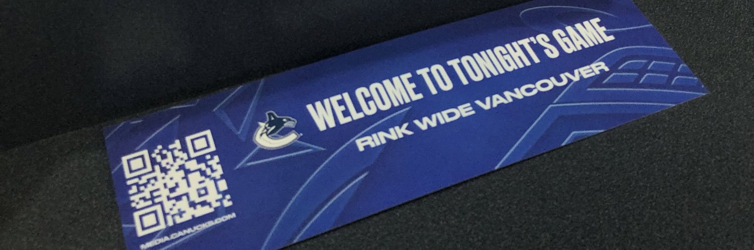 Rink Wide: Vancouver's banner