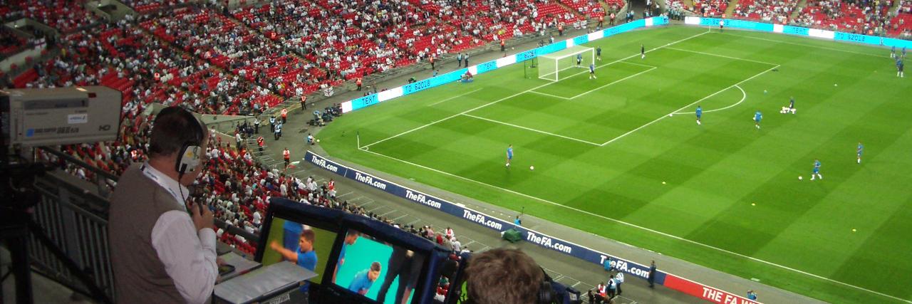 Clive Tyldesley's banner