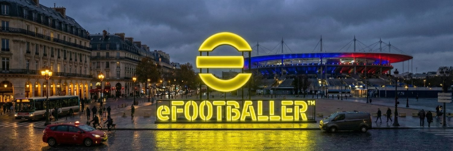 E FOOTBALLER's banner